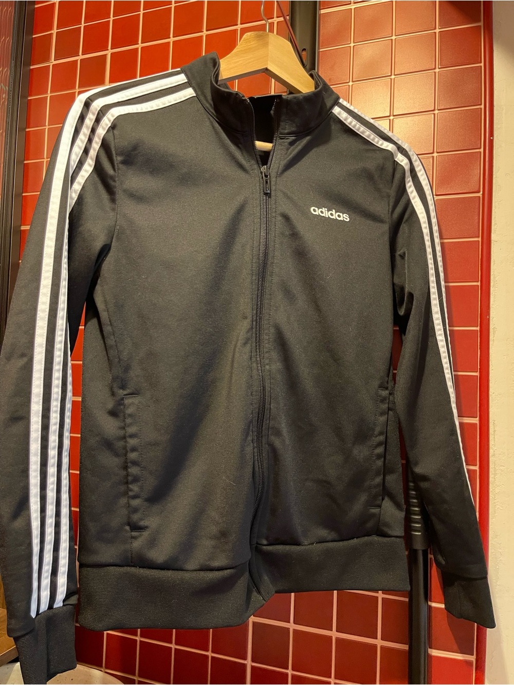 Adidas Women's Essentials Track Jacket, Black/ White
